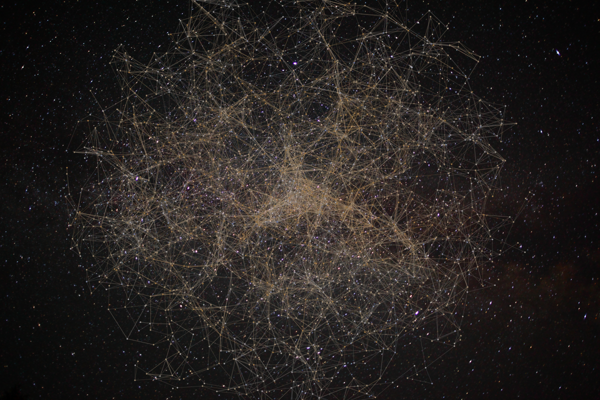night sky stellar network